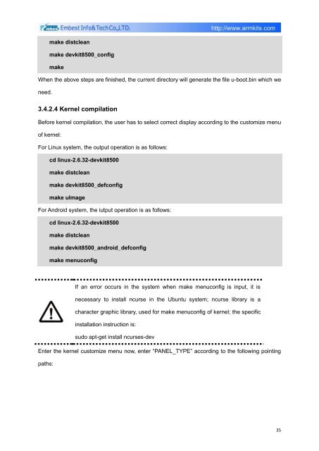 DevKit8500D/A User Manual - DMCS Pages for Students