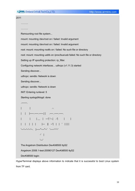 DevKit8500D/A User Manual - DMCS Pages for Students