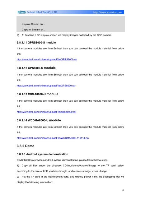 DevKit8500D/A User Manual - DMCS Pages for Students