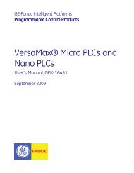 VersaMax Micro PLCs and Nano PLCs User's Manual, GFK-1645J