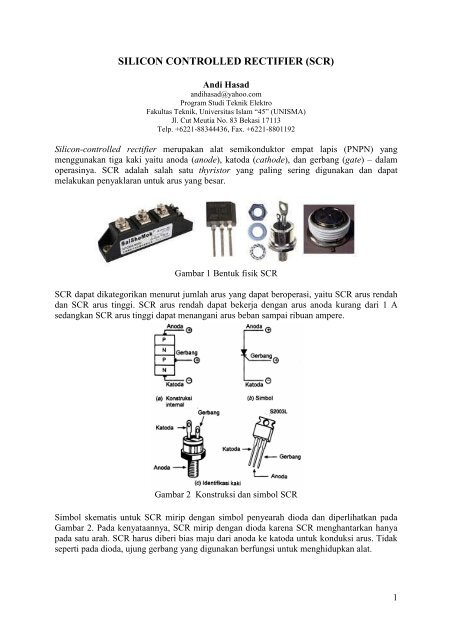 silicon controlled rectifier (scr) - Andi Hasad - WordPress.com