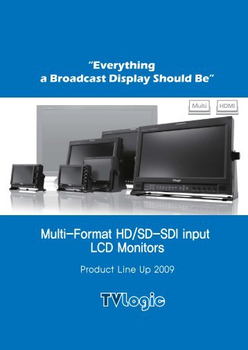 Multi-Format HD/SD-SDI input LCD Monitors - Postium