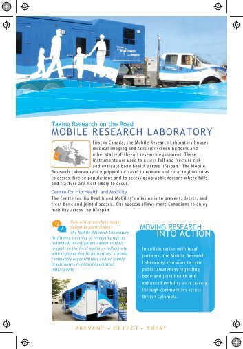 Mobile Lab One Pager (PDF) - The Centre for Hip Health and Mobility