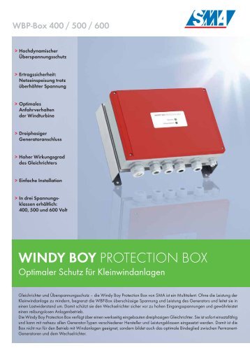 Windy Boy Protection Box - Optimaler Schutz für Kleinwindanlagen