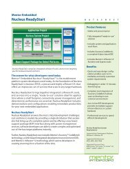 Mentor Embedded Nucleus ReadyStart - Mentor Graphics