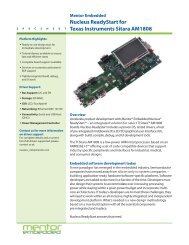 Mentor Embedded Nucleus ReadyStart for Texas ... - Mentor Graphics