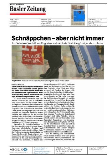 Schnäppchen-aber nicht immer - Univerre Pro Uva SA