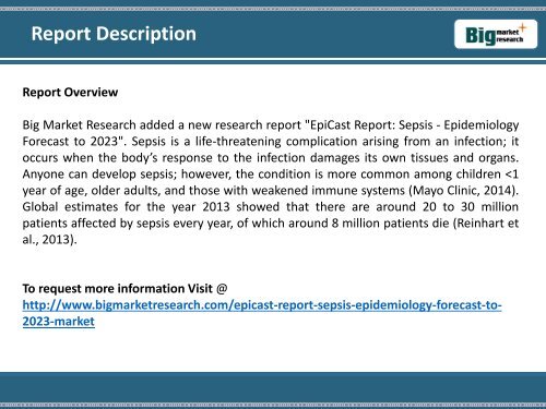 EpiCast Report Sepsis Market Analysis Epidemiology Forecast to 2023