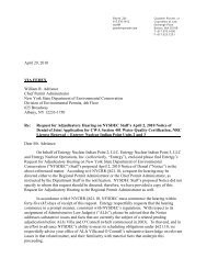 Transmittal Letter - Request for Hearing on Notice of Denial (PDF)