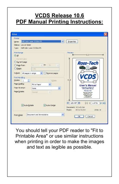 VCDS Release 10.6 PDF Manual Printing Instructions: - Website van ...