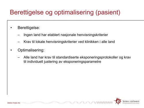 Nordisk kartlegging av nasjonale krav og forvaltningspraksis for ...