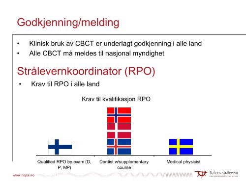 Nordisk kartlegging av nasjonale krav og forvaltningspraksis for ...