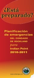 Plani cación de emergencias - Indian Point Energy Center
