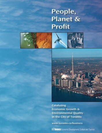 Catalyzing Economic Growth and Environmental - Invest Toronto
