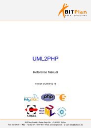 Reference Manual - UML2PHP