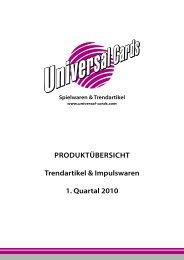 Produktübersicht trendartikel & impulswaren 1 ... - Universal Trends