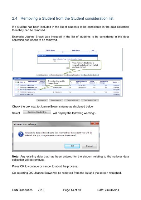 ERN-Disability Adjustment User Guide