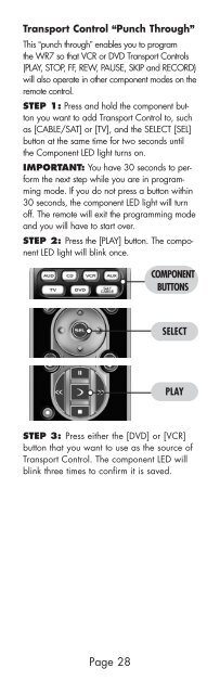 Owner's Manual - Universal Remote Control