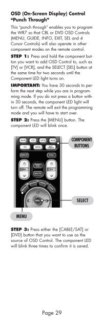 Owner's Manual - Universal Remote Control