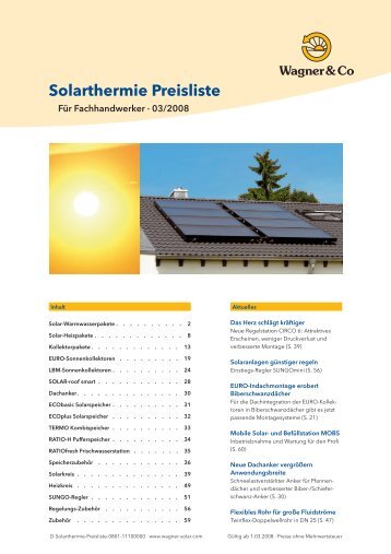 Solar-Warmwasser-Pakete