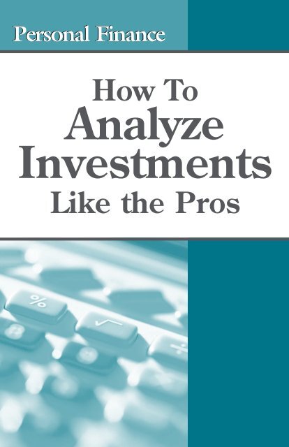 Analyze Investments