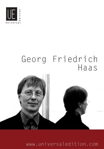 Georg Friedrich Haas - Universal Edition