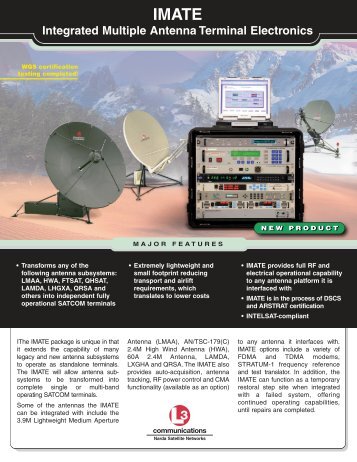 Integrated Multiple Antenna Terminal Electronics - Narda