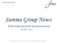 Summa Group News