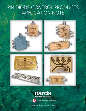 PIN DIODE CONtrOl PrODuCts APPlICAtION NOtE - Narda