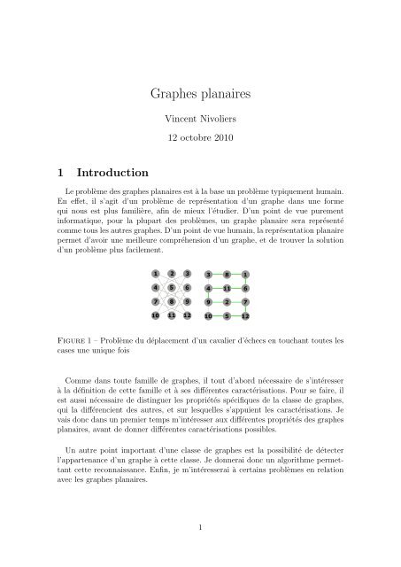 Graphes planaires - alice