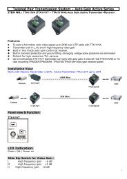 Long Distance Twisted Pair AV Transmission System