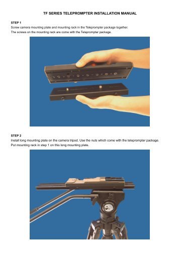 TF SERIES TELEPROMPTER INSTALLATION MANUAL