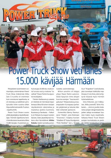 Power Truck Show veti lähes 15.000 kävijää Härmään