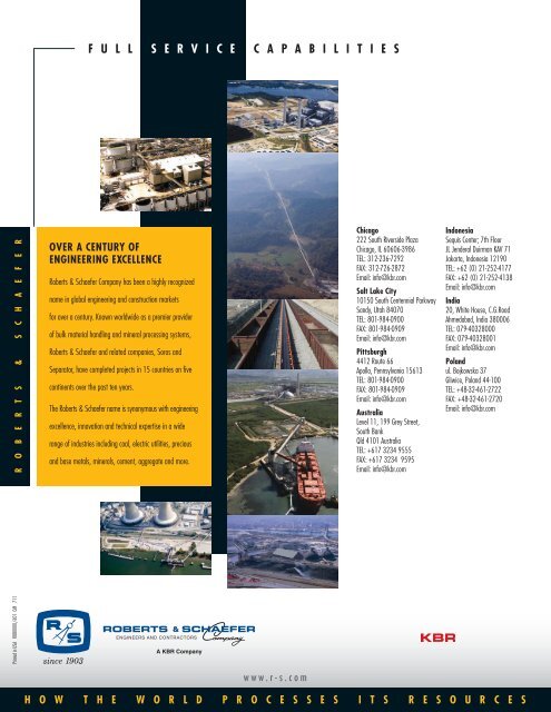 Download PDF - Roberts & Schaefer Company