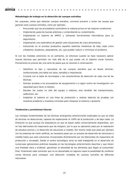 hacia dÃ³nde va la industria alimentaria: - Ainia