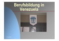 Vortrag Berufsbildung in Venezuela - Internationales ...