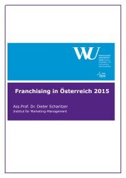 Franchising in Österreich 2015