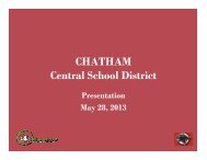 Capital Project Update Presentation - May 28, 2013 - Chatham ...