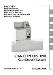 SCAN COIN CDP 4 SCAN COIN CDS 810
