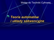 Teoria automatÃ³w i ukÅady sekwencyjne