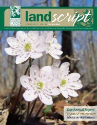 2013_Spring - Grand Traverse Regional Land Conservancy