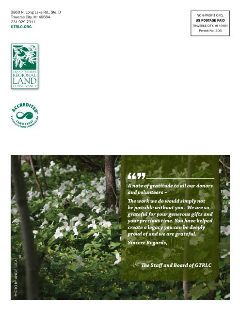 2013_Spring - Grand Traverse Regional Land Conservancy