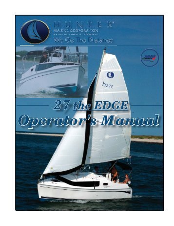 27 TE Operator's manual 2009.pdf - Marlow-Hunter, LLC