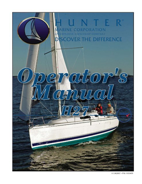 27 Operator S Manual Marlow Hunter Llc