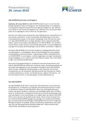 Pressemitteilung als Download (pdf) - OSD SCHÃFER