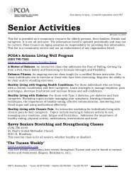 Senior Activities - Pima Council On Aging