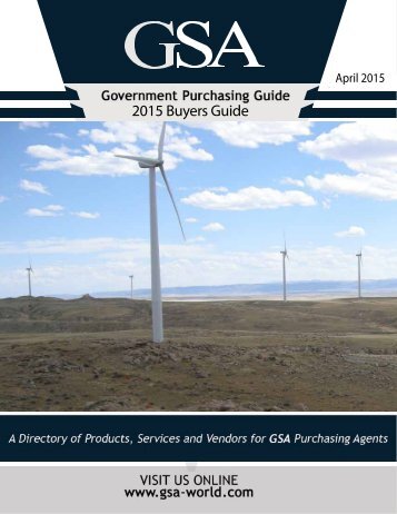 GSA Buyers Guide - April 2015