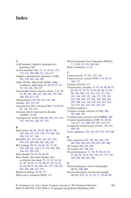 Brainâ€“Computer Interfaces - Index of