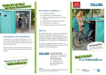 GWS Fahrradbox - der sichere Stellplatz für Ihr Rad