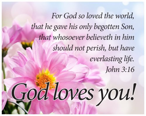 God loves you!